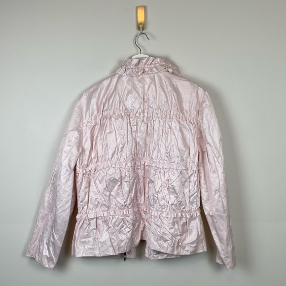 Chico's Tiered Ruffle Windbreak Light Jacket - Picture 8 of 9